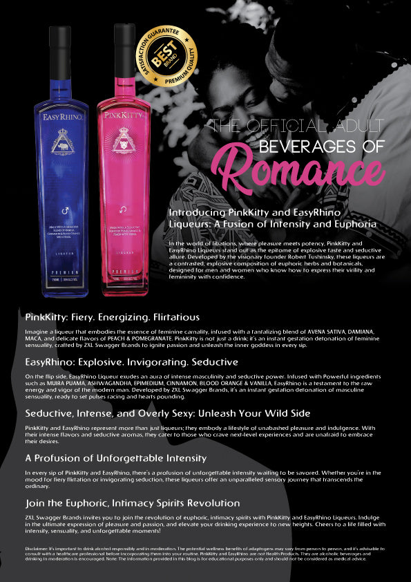 Embrace the Live Fit Lifestyle with PinkKitty and EasyRhino Liqueurs: Euphoric, Intimacy-Boosting, Functional, and Fortified Beverages